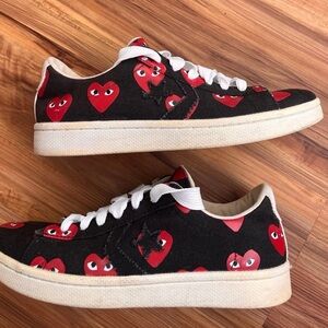 Converse x Play Comme Des Garcons CDG Pro Low 140711C Hearts Men’s 8 women's 9.5